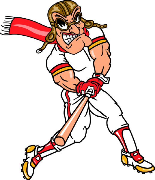 Pilot baseball player team mascot color vinyl sports sticker. Customize on line. Pilot Baseball
